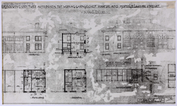 837883 Plattegrond, opstanden en doorsneden van twee autoboxen van de A.T.O. (Moreelselaan 2) te Utrecht in verband met ...